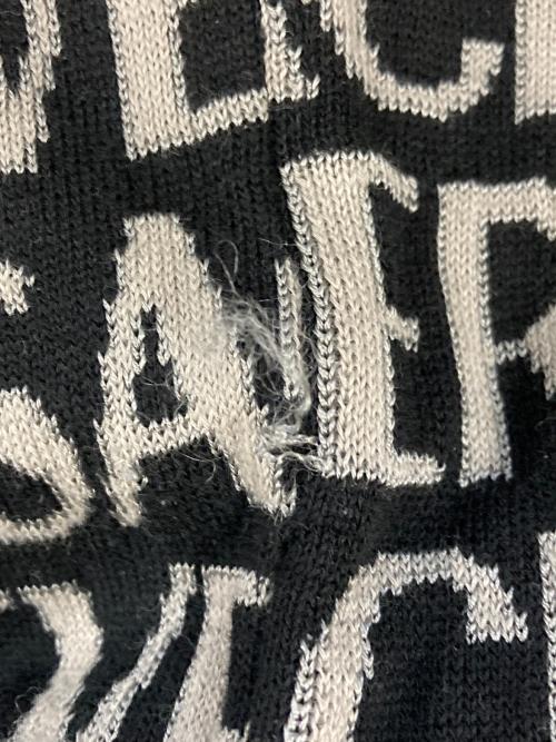 VERSACE（ヴェルサーチェ）VERSACE (ヴェルサーチェ) 総柄ニット ブラック サイズ:SIZE48の古着・服飾アイテム