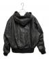JOURNAL STANDARD TRISECT (ジャーナルスタンダード トライセクト) シープ レザー フルベジ ジップ フーディ ブラック サイズ:SIZE L：25000円