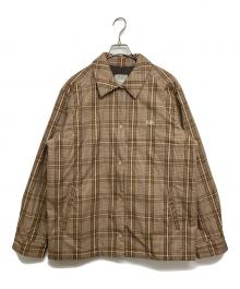 KITH（キス）の古着「中綿チェックコーチジャケット」｜ベージュ