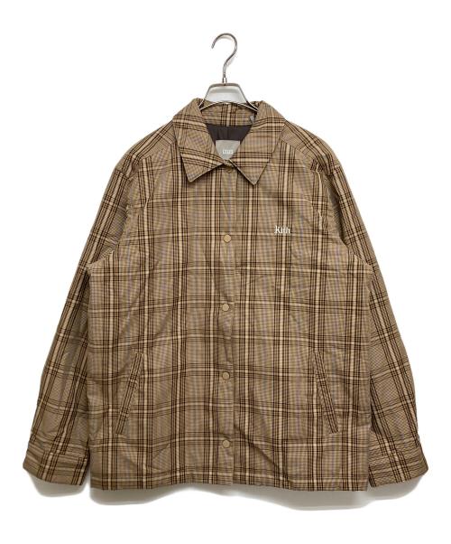 KITH（キス）KITH (キス) 中綿チェックコーチジャケット ベージュ サイズ:SIZE Mの古着・服飾アイテム
