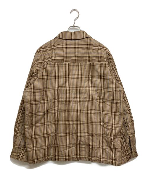 KITH（キス）KITH (キス) 中綿チェックコーチジャケット ベージュ サイズ:SIZE Mの古着・服飾アイテム
