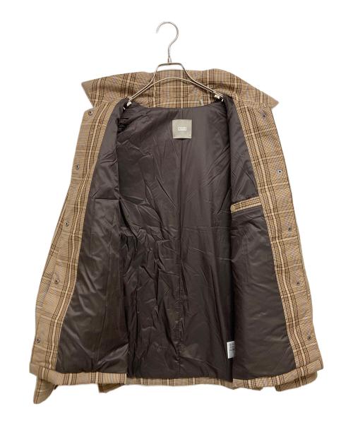KITH（キス）KITH (キス) 中綿チェックコーチジャケット ベージュ サイズ:SIZE Mの古着・服飾アイテム