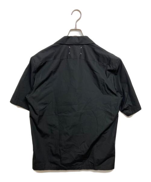 Maison Margiela（メゾンマルジェラ）Maison Margiela (メゾンマルジェラ) POLKA DOT DETAIL SHORT SLEEVE SHIRT/ポルカドットディティールショートスリーブシャツ ブラック サイズ:SIZE 40の古着・服飾アイテム
