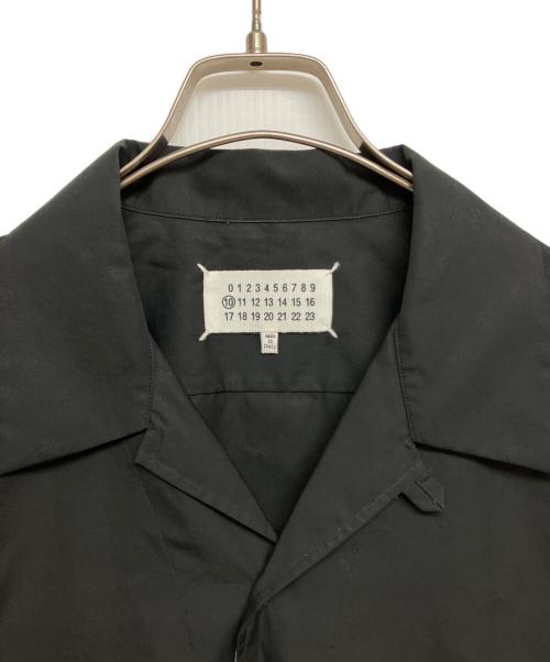 Maison Margiela（メゾンマルジェラ）Maison Margiela (メゾンマルジェラ) POLKA DOT DETAIL SHORT SLEEVE SHIRT/ポルカドットディティールショートスリーブシャツ ブラック サイズ:SIZE 40の古着・服飾アイテム
