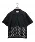 Maison Margiela（メゾンマルジェラ）の古着「POLKA DOT DETAIL SHORT SLEEVE SHIRT/ポルカドットディティールショートスリーブシャツ」｜ブラック