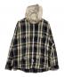 BOWWOW（バウワウ）の古着「REPAIR AGEING HOODED FLANNEL SHIRTS　BW2302-RAFHS」｜グレー