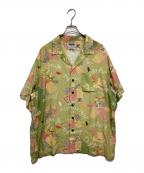 BOWWOWバウワウ）の古着「RECOGNIZE HAWAIIAN BREAKS HAWAIIAN SHIRTS SUNBURN」｜グリーン