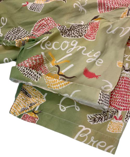 BOWWOW（バウワウ）BOWWOW (バウワウ) RECOGNIZE HAWAIIAN BREAKS HAWAIIAN SHIRTS SUNBURN グリーン サイズ:SIZE XLの古着・服飾アイテム