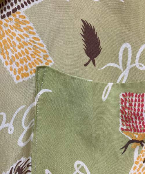 BOWWOW（バウワウ）BOWWOW (バウワウ) RECOGNIZE HAWAIIAN BREAKS HAWAIIAN SHIRTS SUNBURN グリーン サイズ:SIZE XLの古着・服飾アイテム