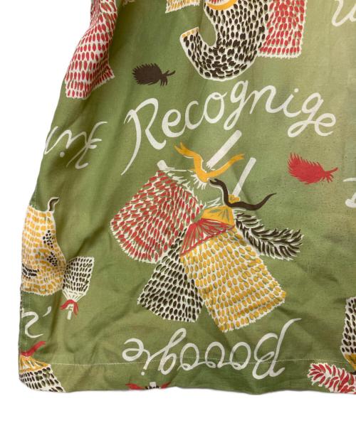 BOWWOW（バウワウ）BOWWOW (バウワウ) RECOGNIZE HAWAIIAN BREAKS HAWAIIAN SHIRTS SUNBURN グリーン サイズ:SIZE XLの古着・服飾アイテム