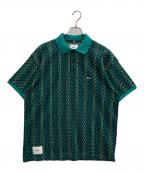 WTAPSダブルタップス）の古着「DUP 01 / SS / COTTON/ジャガードニットポロシャツ」｜グリーン