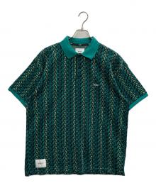 WTAPS（ダブルタップス）の古着「DUP 01 / SS / COTTON/ジャガードニットポロシャツ」｜グリーン
