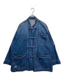 FreshService（フレッシュサービス）の古着「CORPORATE DENIM KUNG-FU COVERALL/コーポレートデニムカンフーカバーオール」｜インディゴ