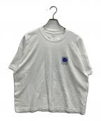 LQQK STUDIO×DOVER STREET MARKETルックスタジオ×ドーバー ストリート マーケット）の古着「DSMG EXCLUSIVE “BRICK LOGO” TEE」｜ホワイト