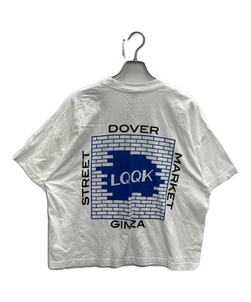 LQQK STUDIO（ルックスタジオ）LQQK STUDIO (ルックスタジオ) DOVER STREET MARKET (ドーバー ストリート マーケット) DSMG EXCLUSIVE “BRICK LOGO” TEE ホワイト サイズ:SIZE XLの古着・服飾アイテム