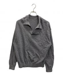 crepuscule（クレプスキュール）の古着「Moss Stitch Skipper」｜グレー