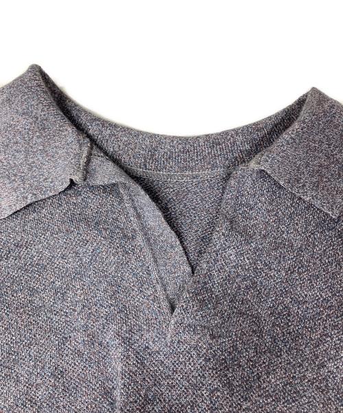 crepuscule（クレプスキュール）crepuscule (クレプスキュール) Moss Stitch Skipper グレー サイズ:SIZE1の古着・服飾アイテム