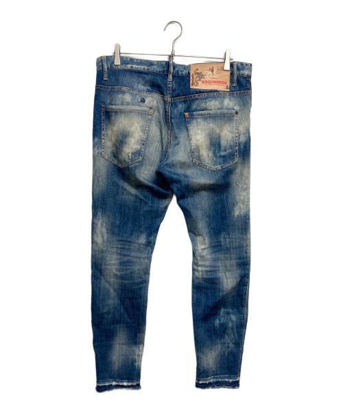 DSQUARED2（ディースクエアード）DSQUARED2 (ディースクエアード) Skater Jean/ダメージ加工デニムパンツ インディゴ サイズ:SIZE50の古着・服飾アイテム