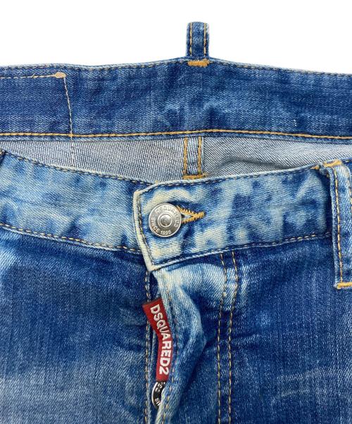 DSQUARED2（ディースクエアード）DSQUARED2 (ディースクエアード) Skater Jean/ダメージ加工デニムパンツ インディゴ サイズ:SIZE50の古着・服飾アイテム