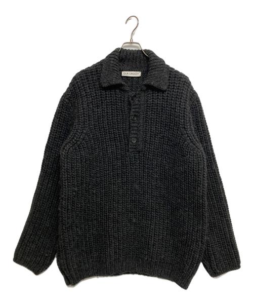OUR LEGACY（アワーレガシー）OUR LEGACY (アワーレガシー) Big Pique Chunky Knitwear/ビッグピケチャンキーニット　M4223BPGM グレー サイズ:SIZE46の古着・服飾アイテム