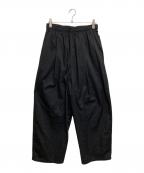 FreshServiceフレッシュサービス）の古着「26SS CORPORATE WIDE EASY PANTS」｜ブラック