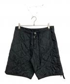 OAMCオーエーエムシー）の古着「Peacemaker Quilting Short Pants」｜ブラック