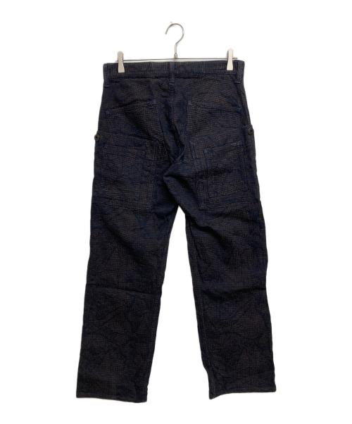 ISSEY MIYAKE（イッセイミヤケ）ISSEY MIYAKE (イッセイミヤケ) メニーポケット カーゴパンツ ネイビー×ブラウン サイズ:SIZE2の古着・服飾アイテム
