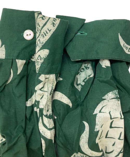GLAD HAND（グラッドハンド）GLAD HAND (グラッドハンド) 総柄レーヨンシャツ グリーン サイズ:SIZE Lの古着・服飾アイテム