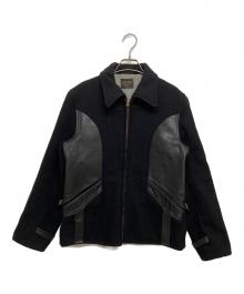 GLAD HAND（グラッドハンド）の古着「メルトンウール スポーツジャケット　BYGH-13-AW-04」｜ブラック