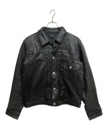 DANKE SCHON（ダンケ シェーン）の古着「ゴートレザートラッカージャケット 784-4250004」｜ブラック