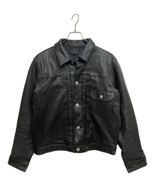 DANKE SCHON（ダンケ シェーン）DANKE SCHON (ダンケ シェーン) ゴートレザートラッカージャケット 784-4250004 ブラック サイズ:SIZE Mの古着・服飾アイテム