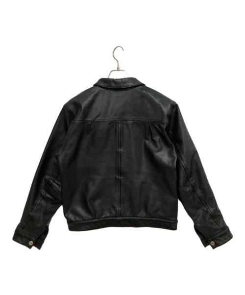 DANKE SCHON（ダンケ シェーン）DANKE SCHON (ダンケ シェーン) ゴートレザートラッカージャケット 784-4250004 ブラック サイズ:SIZE Mの古着・服飾アイテム