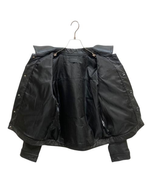 DANKE SCHON（ダンケ シェーン）DANKE SCHON (ダンケ シェーン) ゴートレザートラッカージャケット 784-4250004 ブラック サイズ:SIZE Mの古着・服飾アイテム