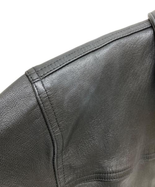 DANKE SCHON（ダンケ シェーン）DANKE SCHON (ダンケ シェーン) ゴートレザートラッカージャケット 784-4250004 ブラック サイズ:SIZE Mの古着・服飾アイテム