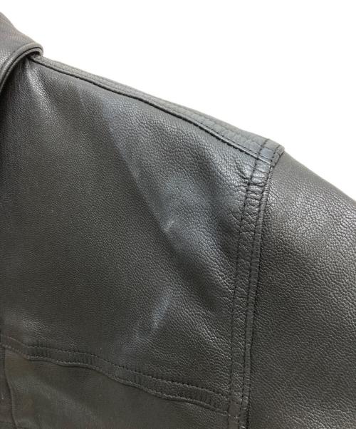 DANKE SCHON（ダンケ シェーン）DANKE SCHON (ダンケ シェーン) ゴートレザートラッカージャケット 784-4250004 ブラック サイズ:SIZE Mの古着・服飾アイテム