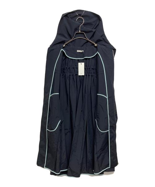YORI（ヨリ）YORI (ヨリ) ビッグリボン撥水ロングパーカー ネイビー サイズ:SIZE  Free 未使用品の古着・服飾アイテム