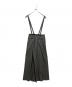 DRAWER (ドゥロワー) D WT2 SHAKSKN TUCK PTS/シャークスキンサスペンダーワイドパンツ グレー サイズ:SIZE34：13000円