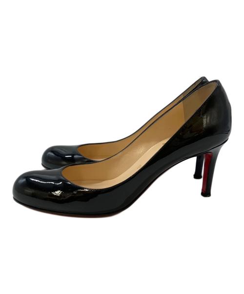 Christian Louboutin（クリスチャン・ルブタン）Christian Louboutin (クリスチャン・ルブタン) SIMPLE PUMP 70 PATENT CALF/パテントパンプス ブラック サイズ:SIZE 37の古着・服飾アイテム