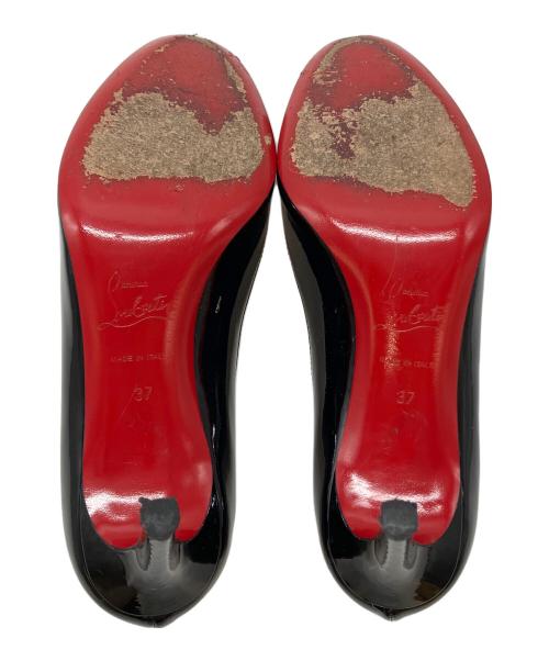 Christian Louboutin（クリスチャン・ルブタン）Christian Louboutin (クリスチャン・ルブタン) SIMPLE PUMP 70 PATENT CALF/パテントパンプス ブラック サイズ:SIZE 37の古着・服飾アイテム