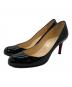 Christian Louboutin（クリスチャン・ルブタン）の古着「SIMPLE PUMP 70 PATENT CALF/パテントパンプス」｜ブラック