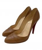 Christian Louboutinクリスチャン・ルブタン）の古着「Insectika 100 Seta/レザーパンプス」｜ブラウン