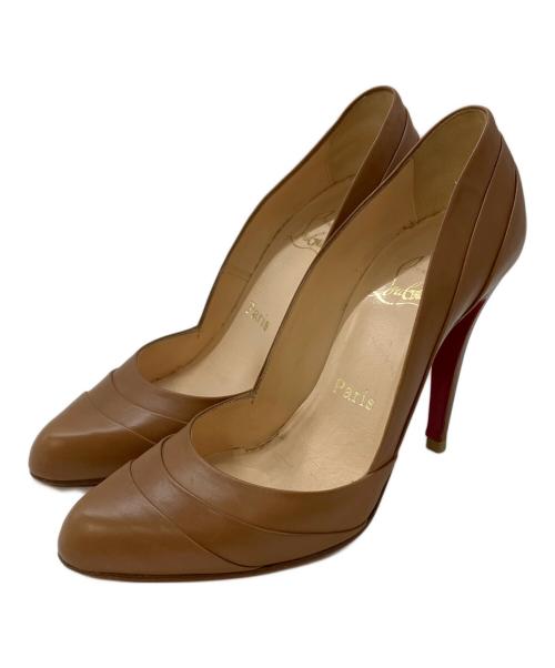 Christian Louboutin（クリスチャン・ルブタン）Christian Louboutin (クリスチャン・ルブタン) Insectika 100 Seta/レザーパンプス ブラウン サイズ:SIZE 38の古着・服飾アイテム