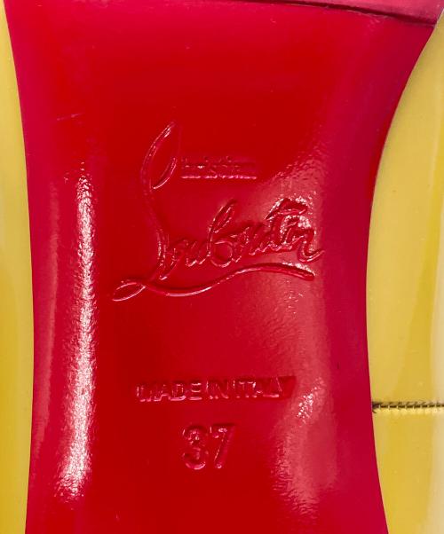 Christian Louboutin（クリスチャン・ルブタン）Christian Louboutin (クリスチャン・ルブタン) FIFI 85 PATENT CALF/パテントパンプス イエロー サイズ:SIZE 37の古着・服飾アイテム