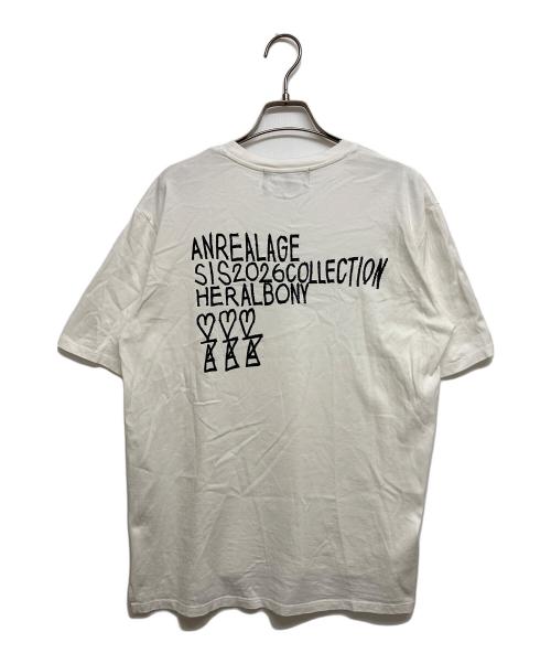 ANREALAGE（アンリアレイジ）ANREALAGE (アンリアレイジ) HERALBONY T-SHIRT ホワイト サイズ:SIZE46の古着・服飾アイテム