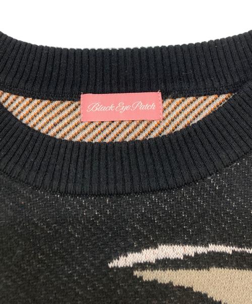 BlackEyePatch（ブラックアイパッチ）BlackEyePatch (ブラックアイパッチ) Benzo Knit Sweater ブラック サイズ:SIZE Mの古着・服飾アイテム