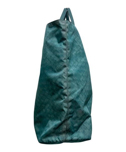 BOTTEGA VENETA（ボッテガベネタ）BOTTEGA VENETA (ボッテガベネタ) 転写イントレチャートプリントトートバッグ　	BO0769904K グリーン サイズ:実寸サイズをご参照下さい。の古着・服飾アイテム