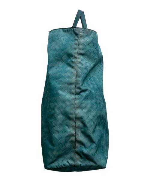 BOTTEGA VENETA（ボッテガベネタ）BOTTEGA VENETA (ボッテガベネタ) 転写イントレチャートプリントトートバッグ　	BO0769904K グリーン サイズ:実寸サイズをご参照下さい。の古着・服飾アイテム