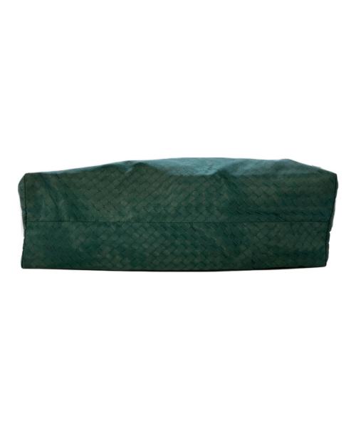 BOTTEGA VENETA（ボッテガベネタ）BOTTEGA VENETA (ボッテガベネタ) 転写イントレチャートプリントトートバッグ　	BO0769904K グリーン サイズ:実寸サイズをご参照下さい。の古着・服飾アイテム