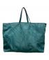 BOTTEGA VENETA（ボッテガベネタ）の古着「転写イントレチャートプリントトートバッグ　	BO0769904K」｜グリーン