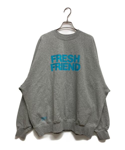 FreshService（フレッシュサービス）FreshService (フレッシュサービス) FRIEND EDITIONS FRIEND EDITIONS LIGHT OZ CREW NECK SWEATER グレー サイズ:SIZE L 未使用品の古着・服飾アイテム
